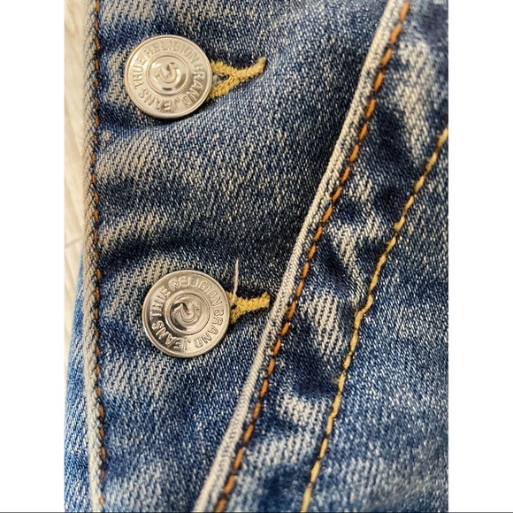 True Religion Overalls Medium fit is about a size 8 - Picture 5 of 6